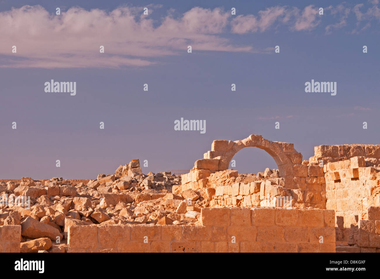 Die byzantinischen Quartal an Avdat Nationalpark, Israel Stockfoto