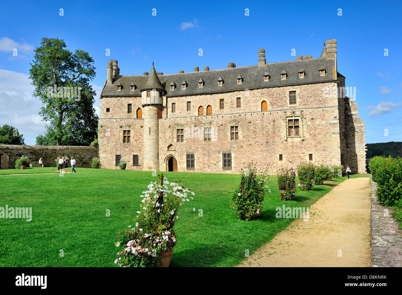 Roche-Jagu Schloss, Bretagne, Frankreich. Stockfoto