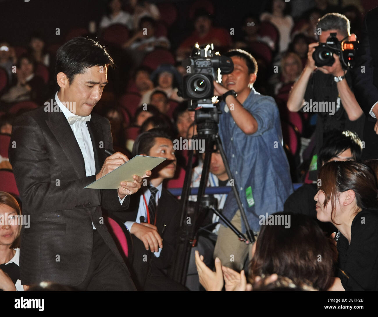 Tony Leung, 30. Mai 2013: Tokio, Japan: Hong Kong Schauspieler Tony Leung besucht der Japan-Premiere für den Film "The Grandmaster" in Tokio, Japan, am 30. Mai 2013. (Foto: AFLO) Stockfoto