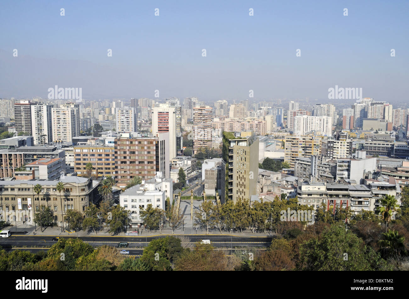 Blick von der Cerro Santa Lucia Stockfoto