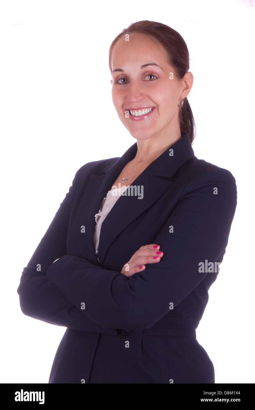 Porträt einer lächelnden Business-Frau Stockfoto
