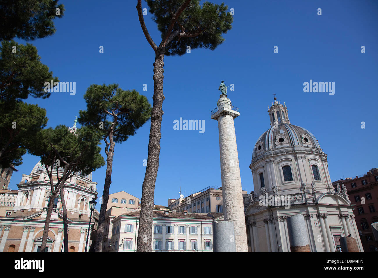 Italien, Latium, Rom, Trajans-Säule in der Nähe von Quirinal Hügel. Stockfoto