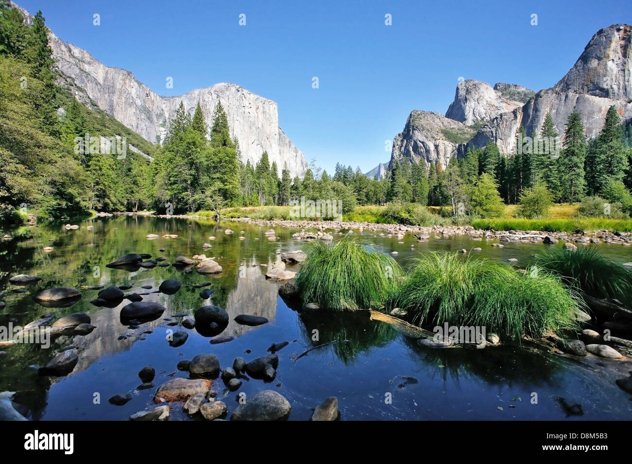 Die riesigen Granit-Monolith El Capitan Stockfoto