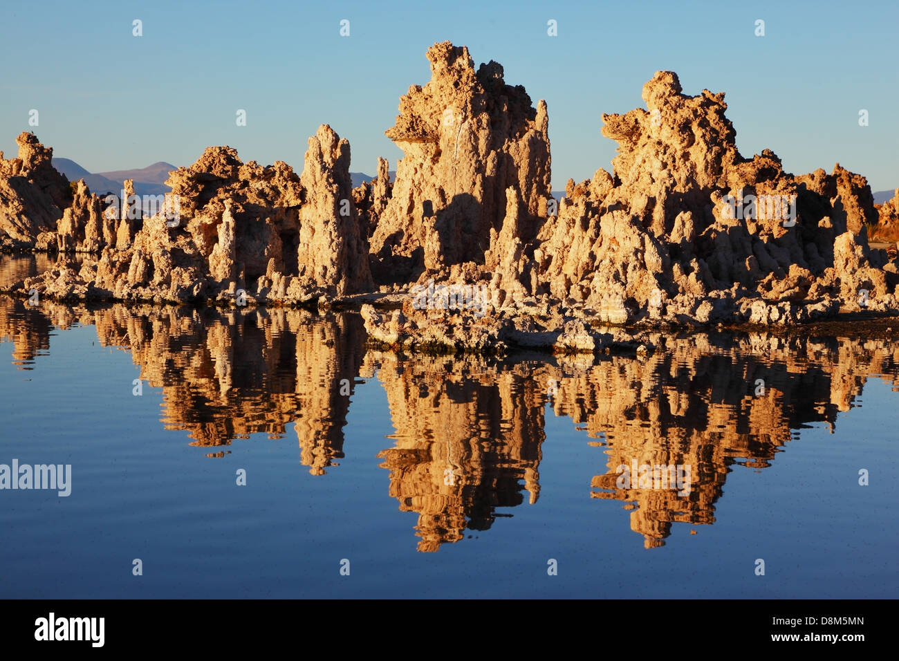 Die Riffe-Tuffstein. Sonnenuntergang Stockfoto