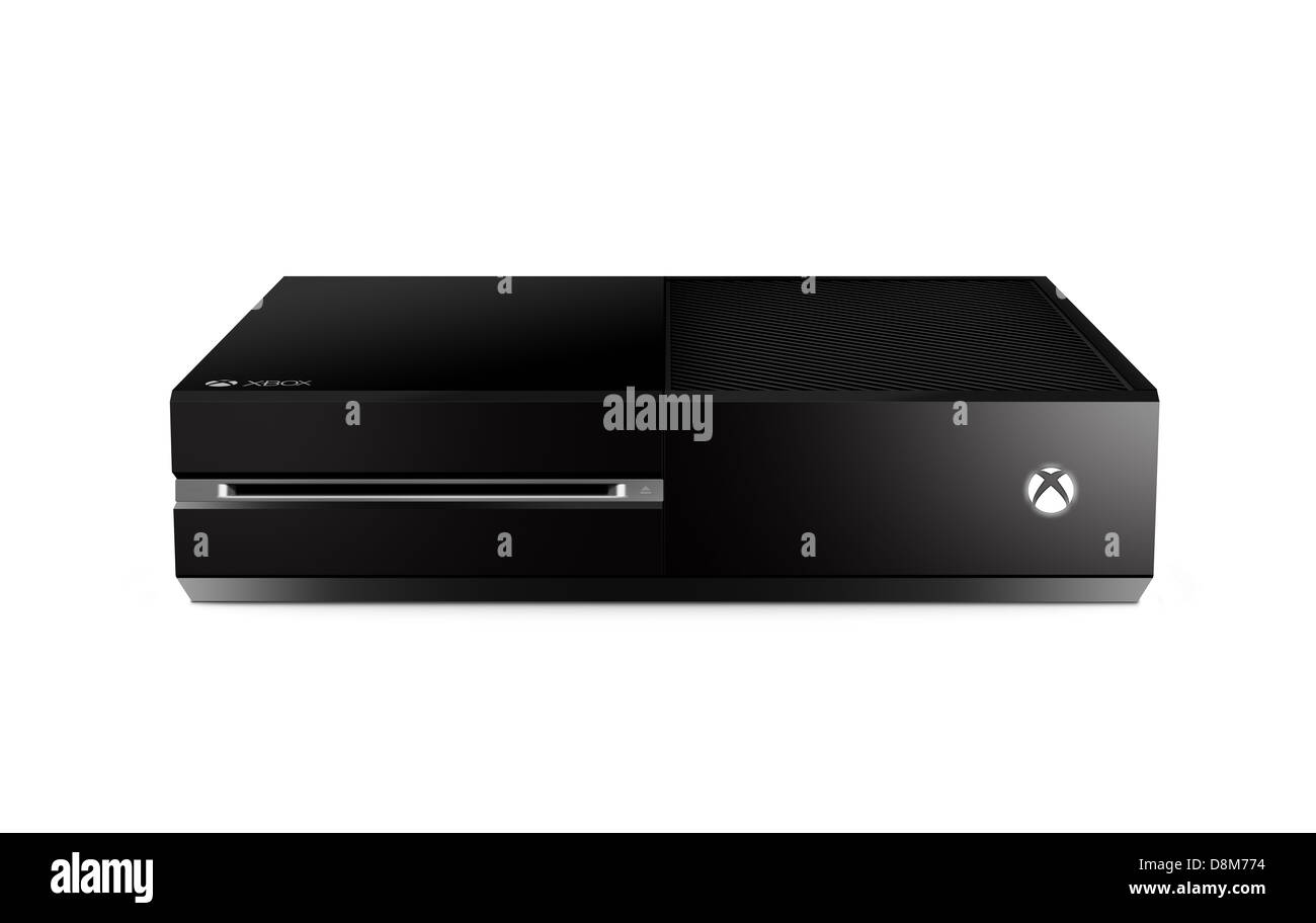 Xbox One Konsole - nächste Generation Gaming-Konsole von Microsoft. Computergenerierte Verison. Stockfoto