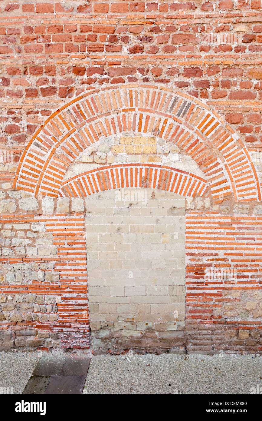 Trier / Trier: römische Mauerwerk Bogen an der Konstantinbasilika, Rheinland-Pfalz, Deutschland, Europa Stockfoto