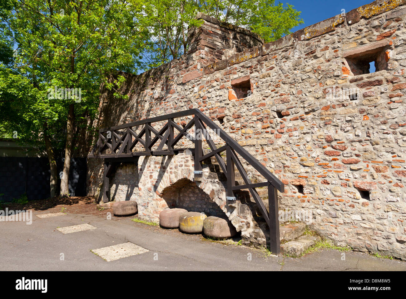 Trier / Trier: historische Stadtmauer, Rheinland-Pfalz, Deutschland, Europa Stockfoto