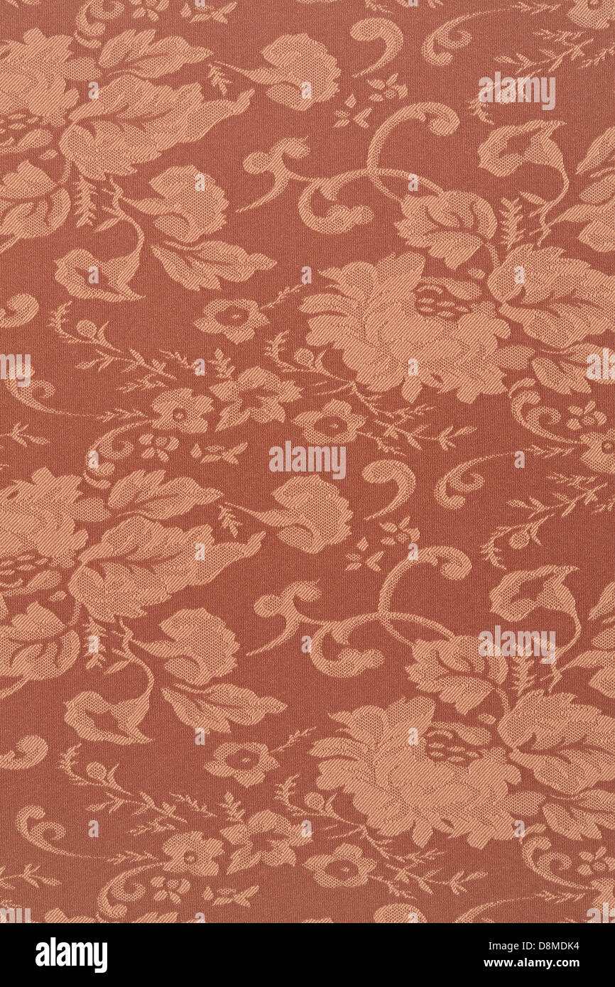 Braune Blumentapete Textur Hintergrund Stockfoto