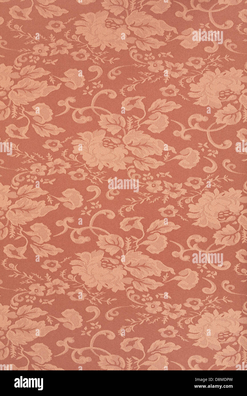 Braune Blumentapete Textur Hintergrund Stockfoto