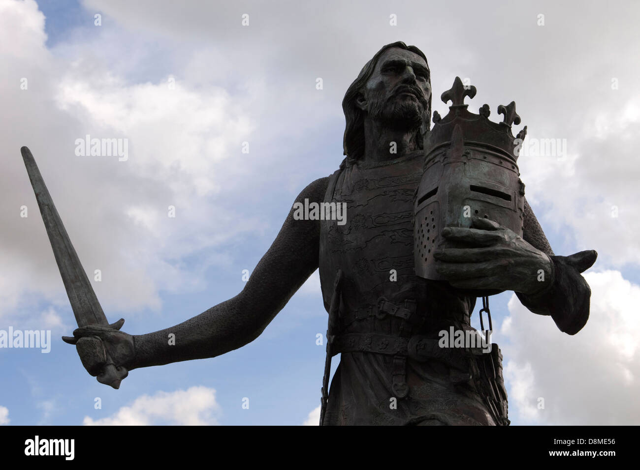 Die Statue von König Edward i, Burg-von-Sands Stockfoto