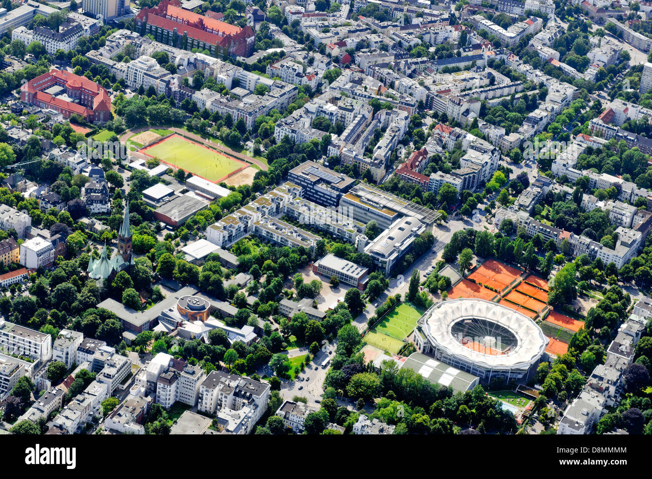 Tennisstadion am Rothenbaum, Hamburg, Deutschland Stockfoto