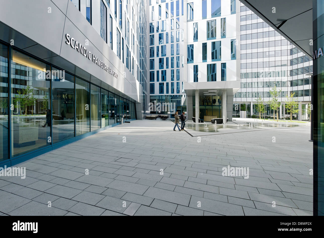 Emporio Viertel mit Scandic Hotel, Hamburg, Deutschland Stockfoto