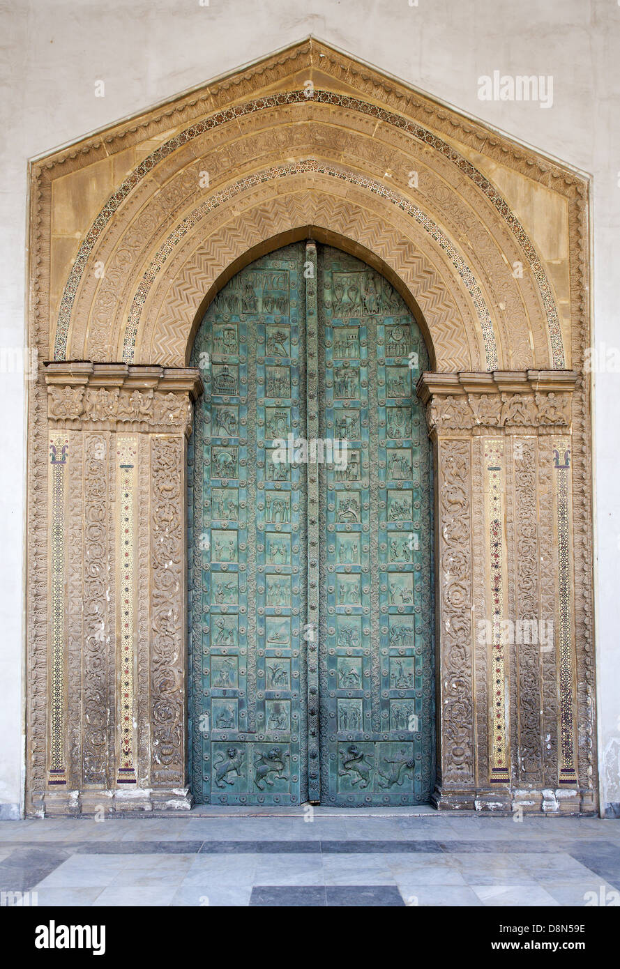 Palermo - Südportal der Kathedrale oder Dom Stockfoto