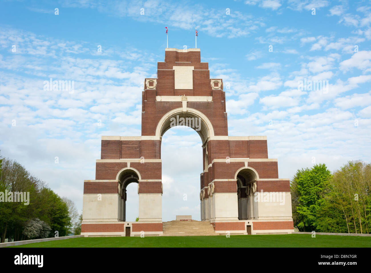 Thiepval-Denkmal bis zum ersten Weltkrieg Soldaten 1914-1918 Stockfoto