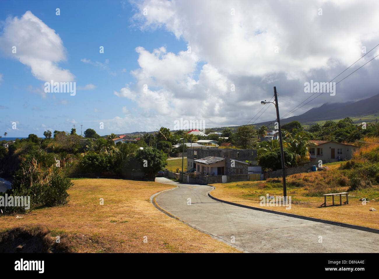 Karibikinsel Basseterre, St. Kitts und Nevis Insel in der Karibik Stockfoto