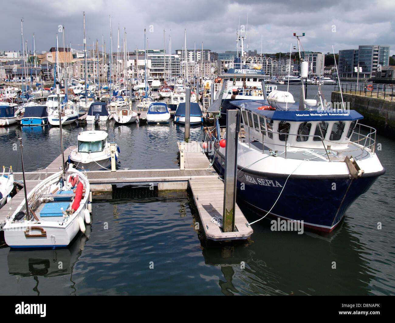 Plymouth Sutton Harbour Marina, Devon, UK 2013 Stockfoto
