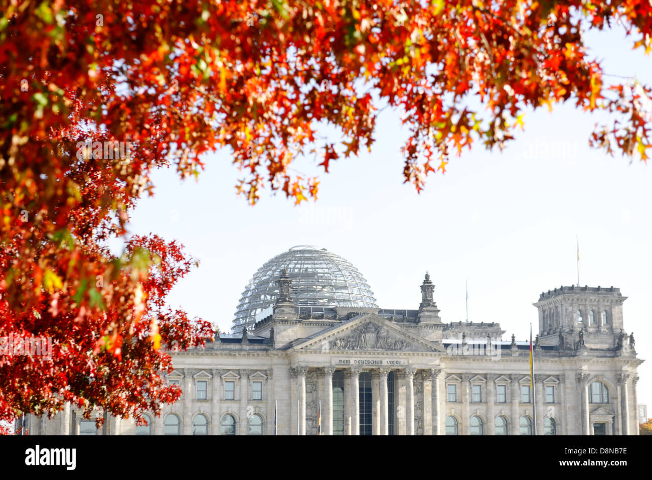 Reichstagsgebäude, fallen, Regierungsviertel, Berlin, Deutschland, Europa Stockfoto Reichstagsgebäude, fallen, Regierungsviertel, Berlin, Deutschland, Europa Stockfoto