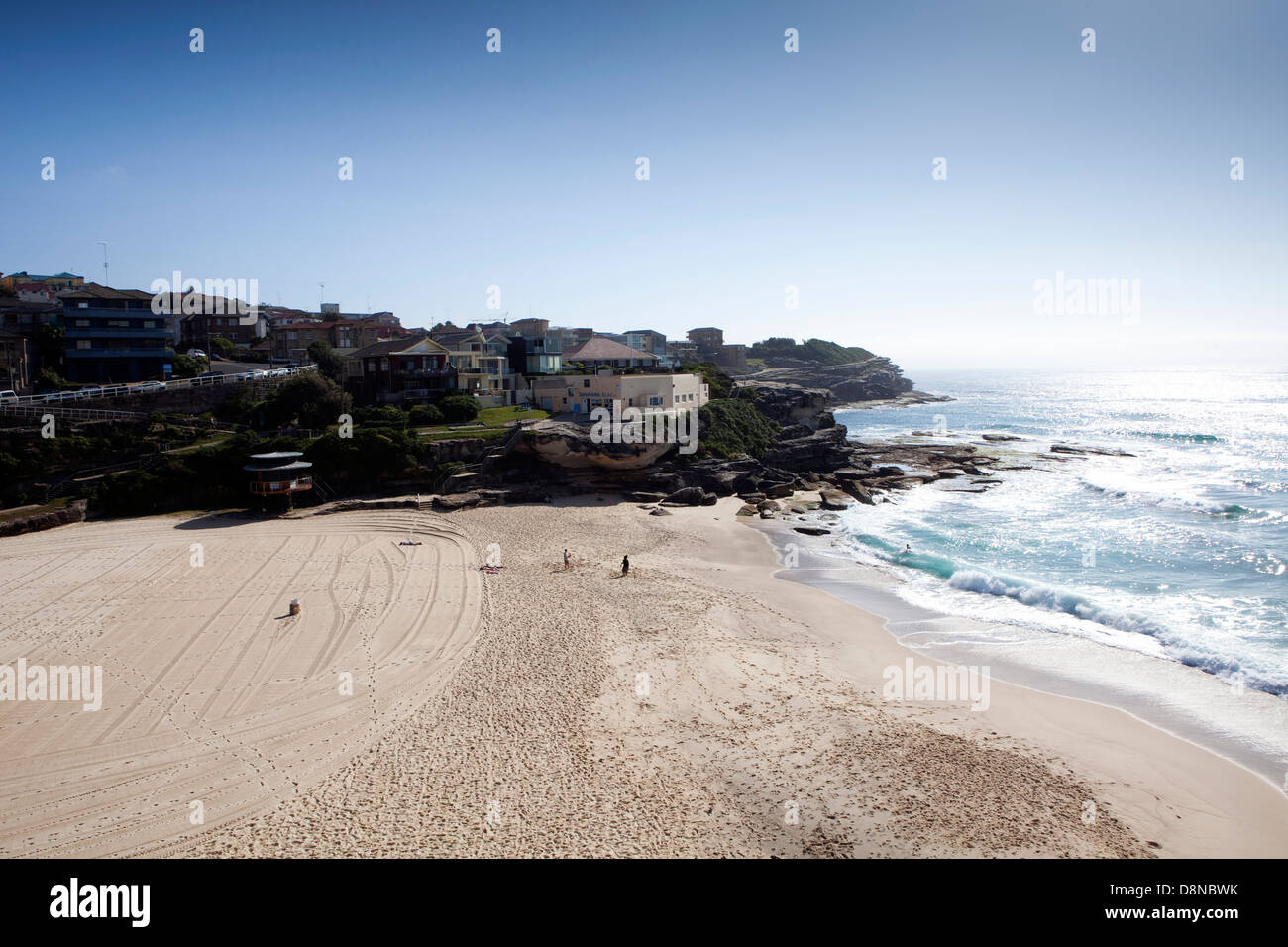 Ein Blick auf Tamarama Beach in Sydney, Australien Stockfoto