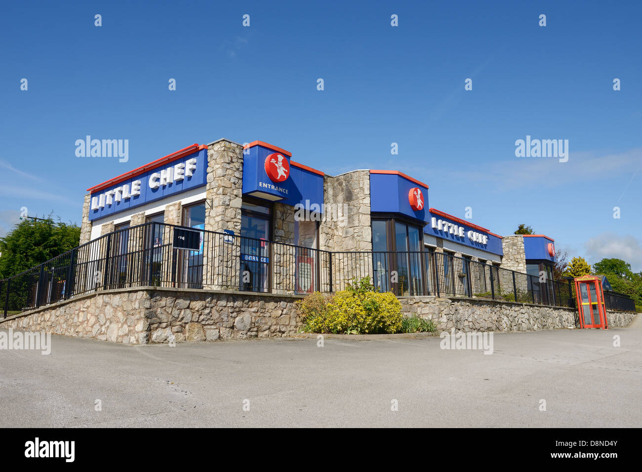 Kleinen Koch-Raststätte neben der A55 bei Halkyn North East Wales UK Stockfoto