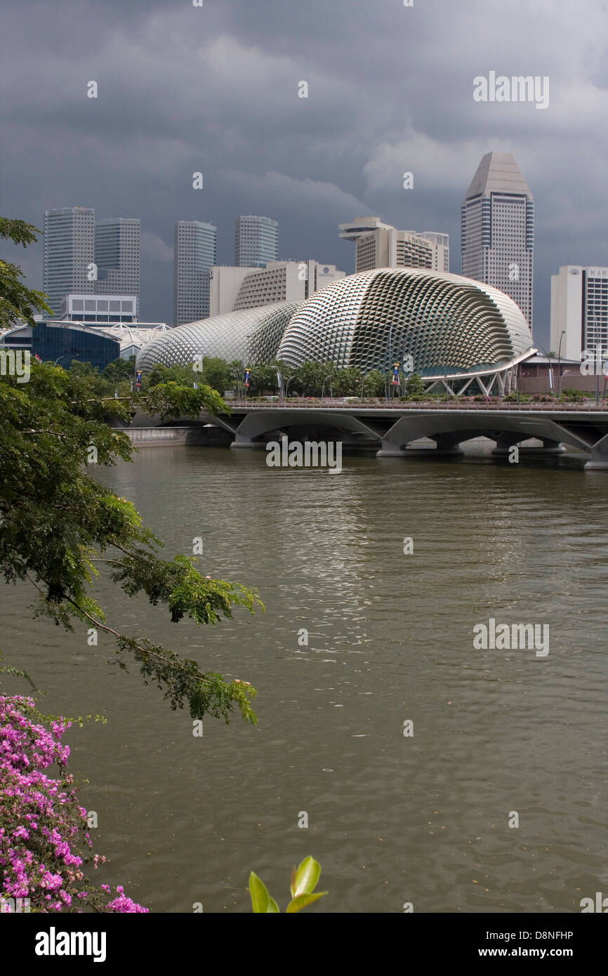 Singapurs Esplanade Gebäude, den Spitznamen "The Durian". Stockfoto