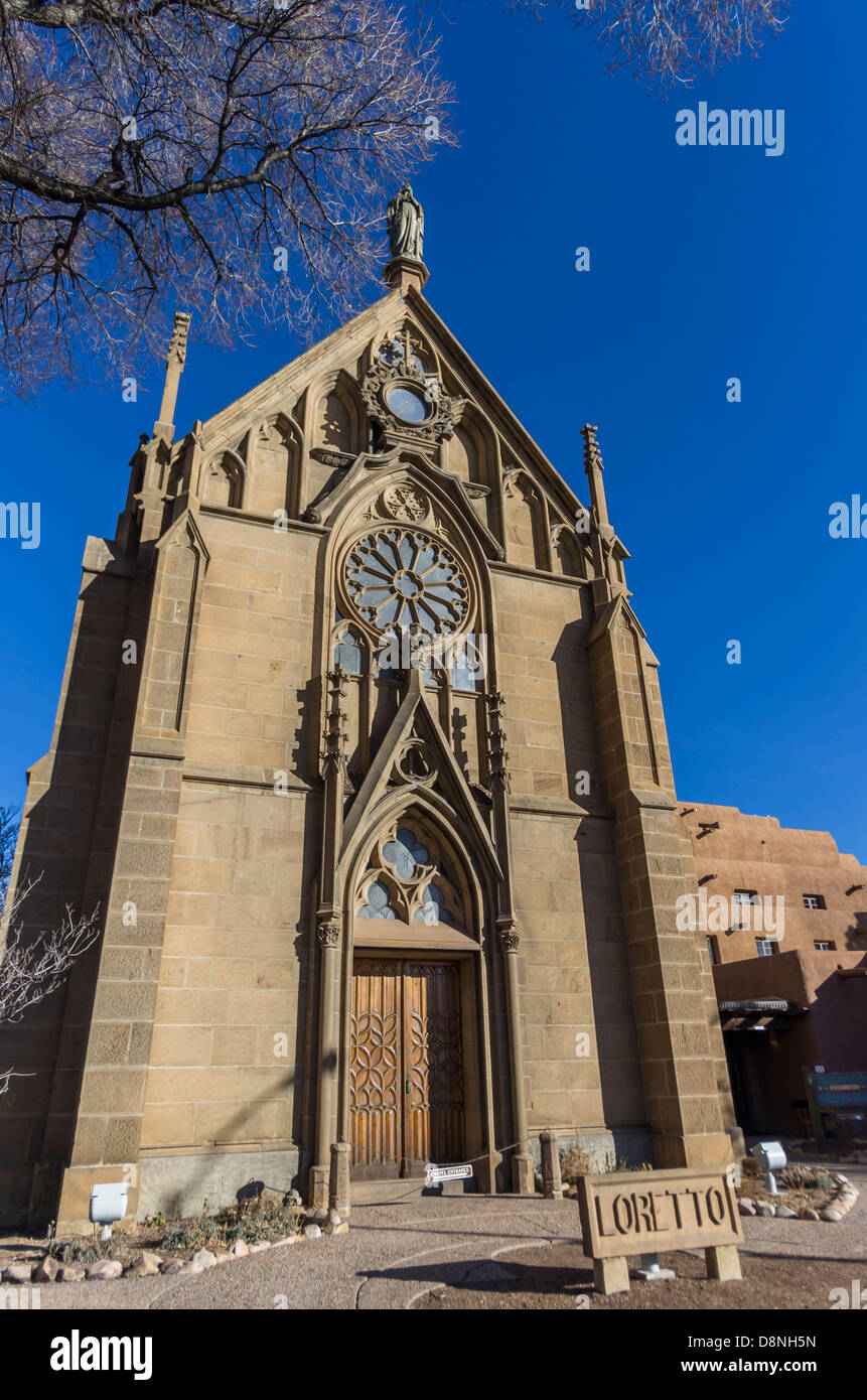 Loretto-Kirche in Santa Fe New Mexico USA Stockfoto