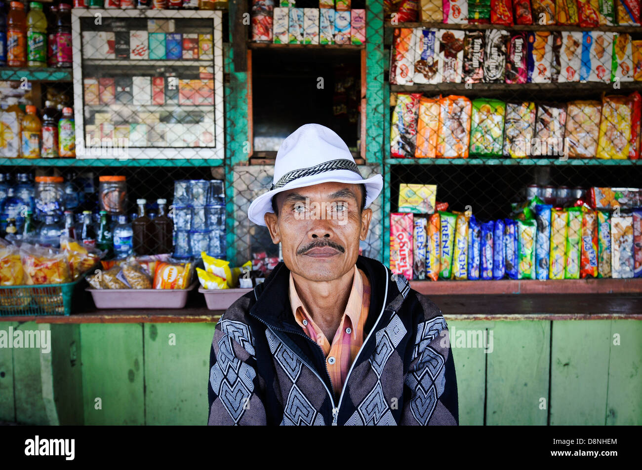 Porträt des javanischen Menschen Stockfoto