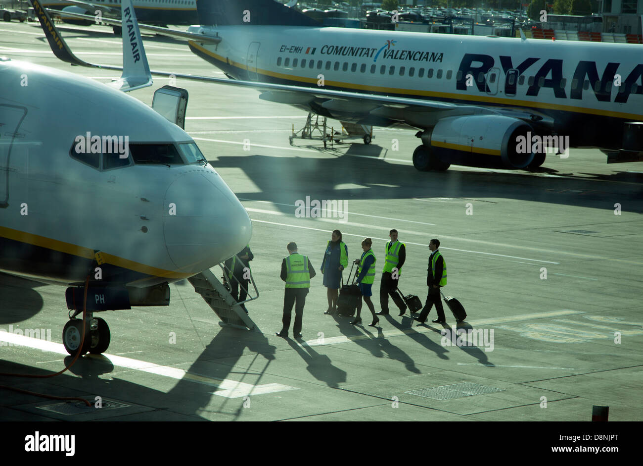 Ryanair-Flugzeug Stockfoto