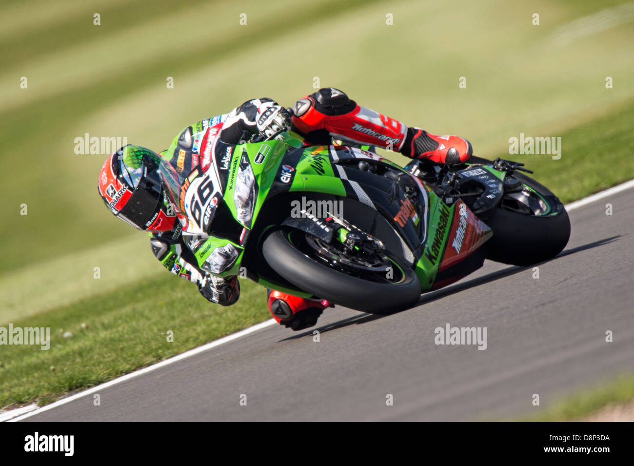 Tom Sykes auf Kawasaki Superbike, 2013 Stockfoto