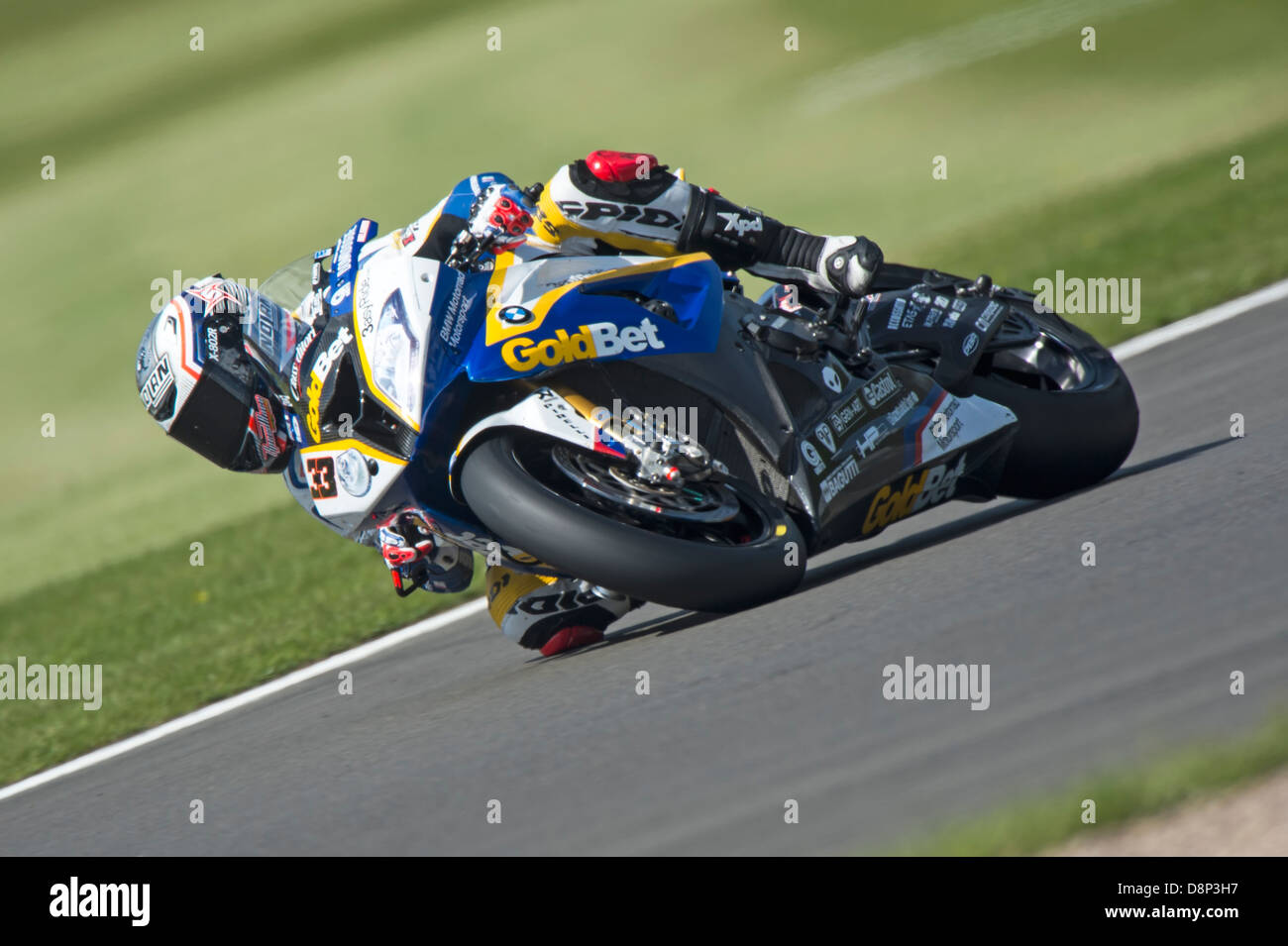 Marco Melandri auf das Bmw Superbike, 2013 Stockfoto