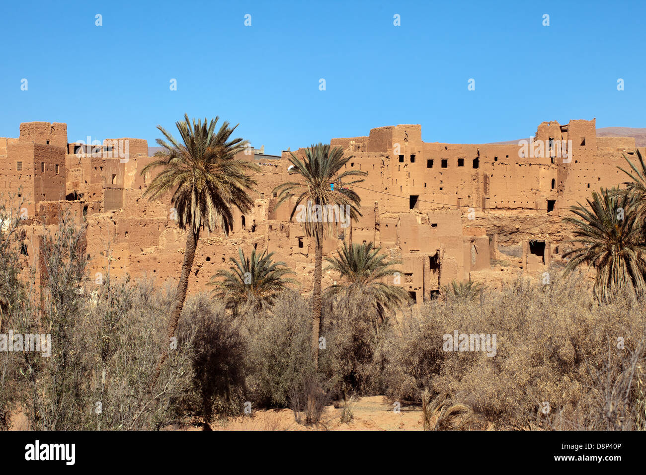 Dades Tal: Alten Kasbah-Ruine Stockfoto