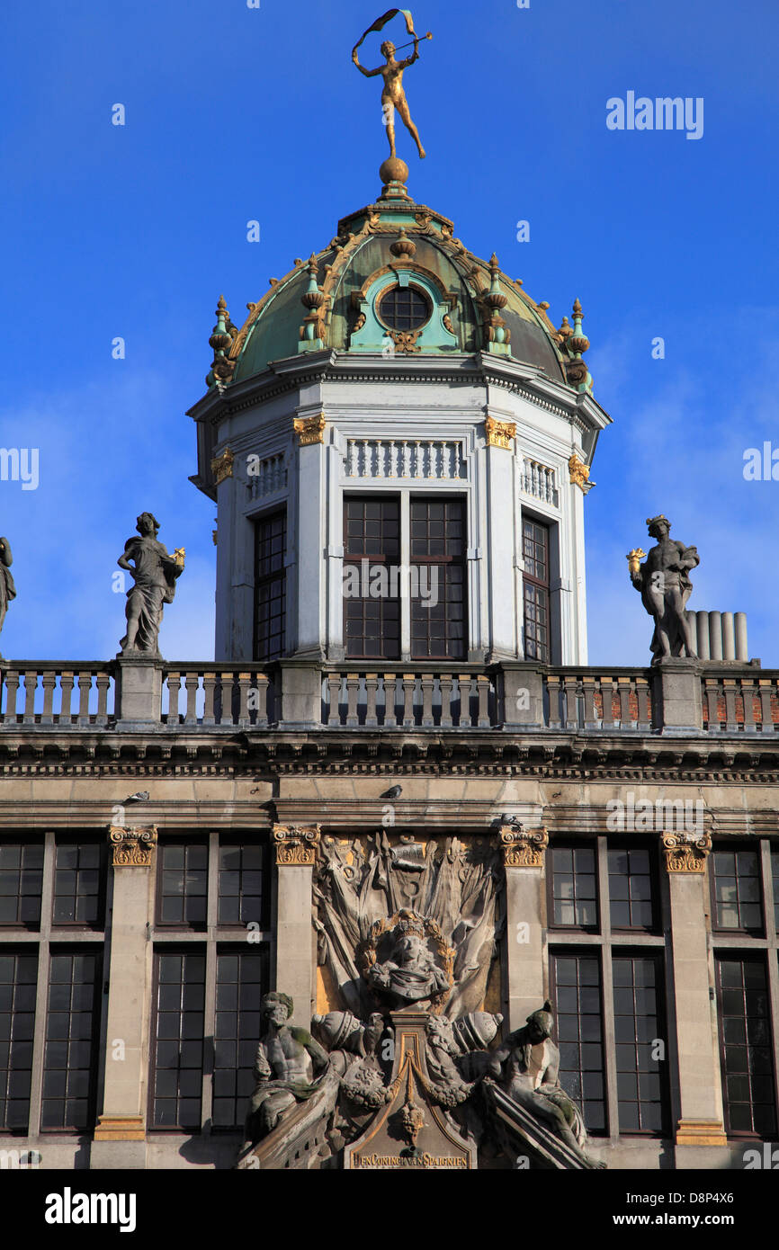 Belgien; Brüssel; Grand-Place, historische Architektur, Stockfoto