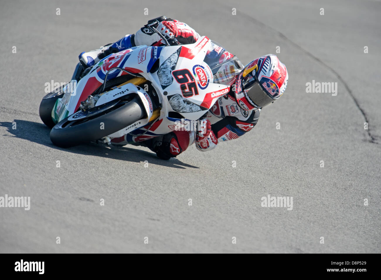 Jonathan Rea auf Honda Superbike, 2013 Stockfoto