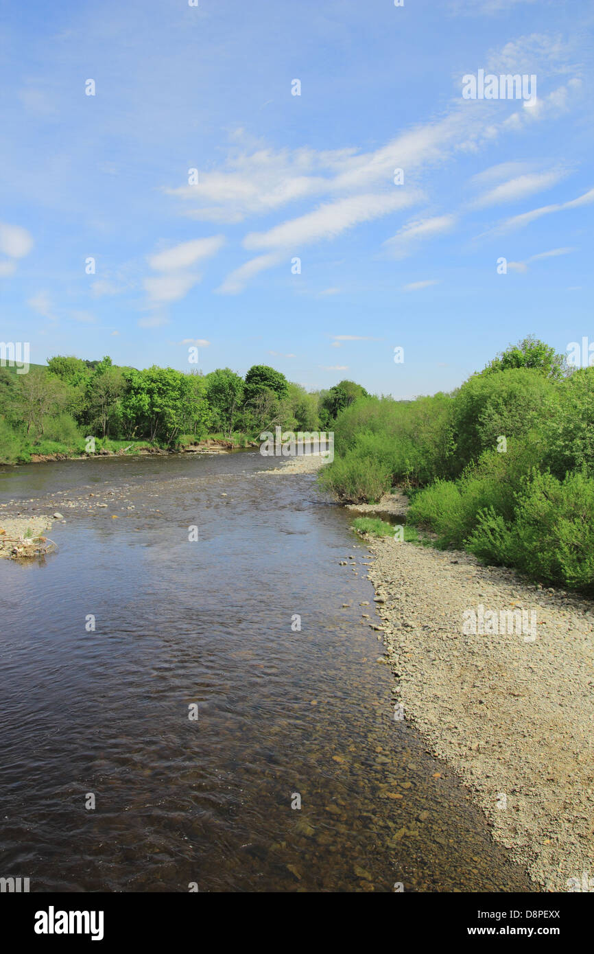 Ettrick Wasser, Ettrick Tal, Selkirk, Grenzen, Schottland, UK Stockfoto