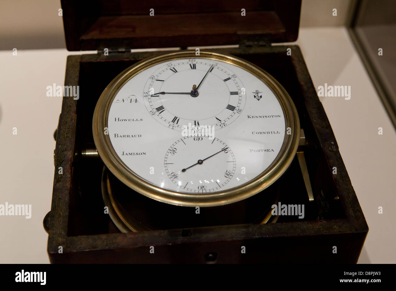 Thomas Mudge Marinechronometer, ca 1802 Stockfoto