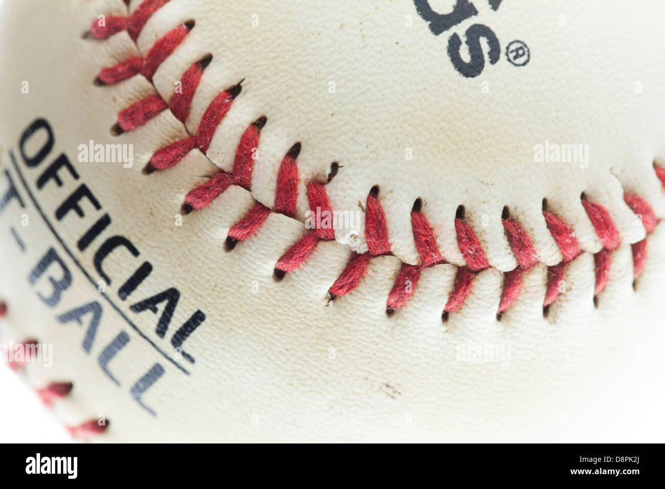 Baseball-Naht Stockfoto