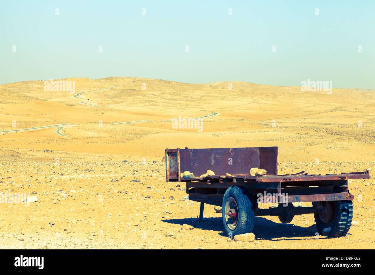 Wadi Araba in Jordanien Stockfoto