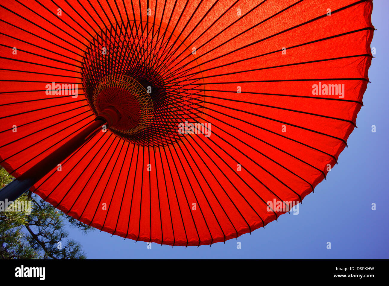 ROMISBABA Japanischer Papier-Schirm Mit Holzgriff - Traditioneller Handschirm Für Fotos, Theater & Dekoration