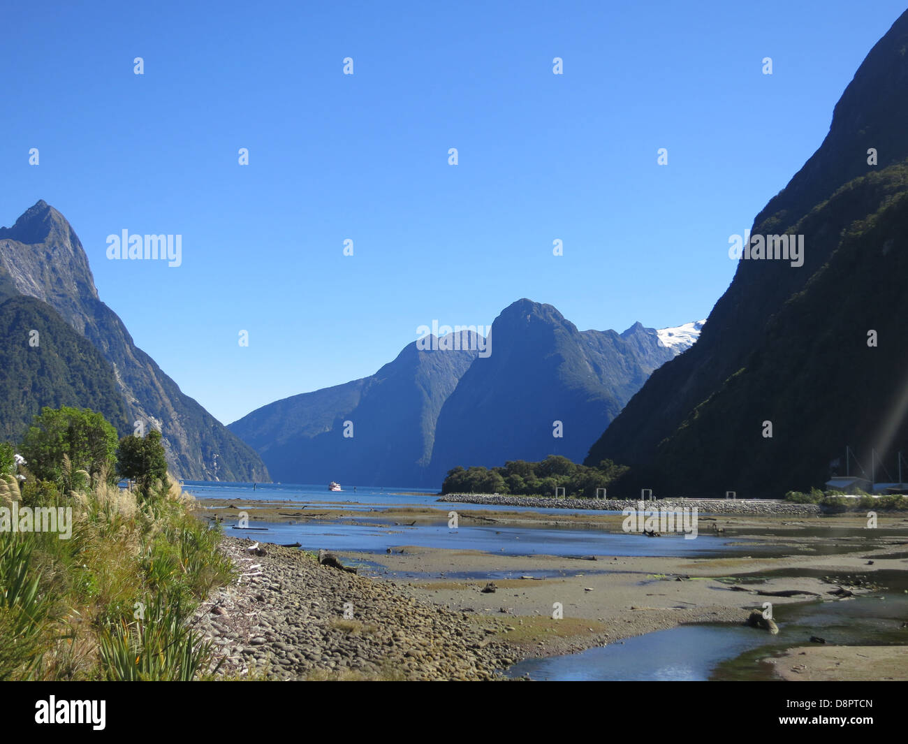 Milford sound Neuseeland Landschaft Stockfoto
