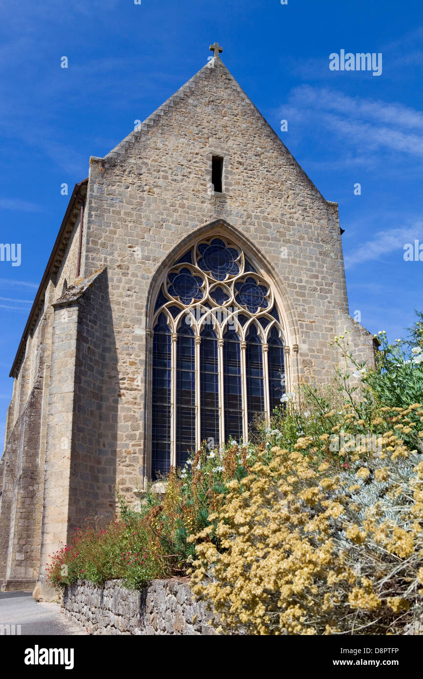 Parthenay alte gotische Kirche, Poitou-Charentes, Frankreich Stockfoto