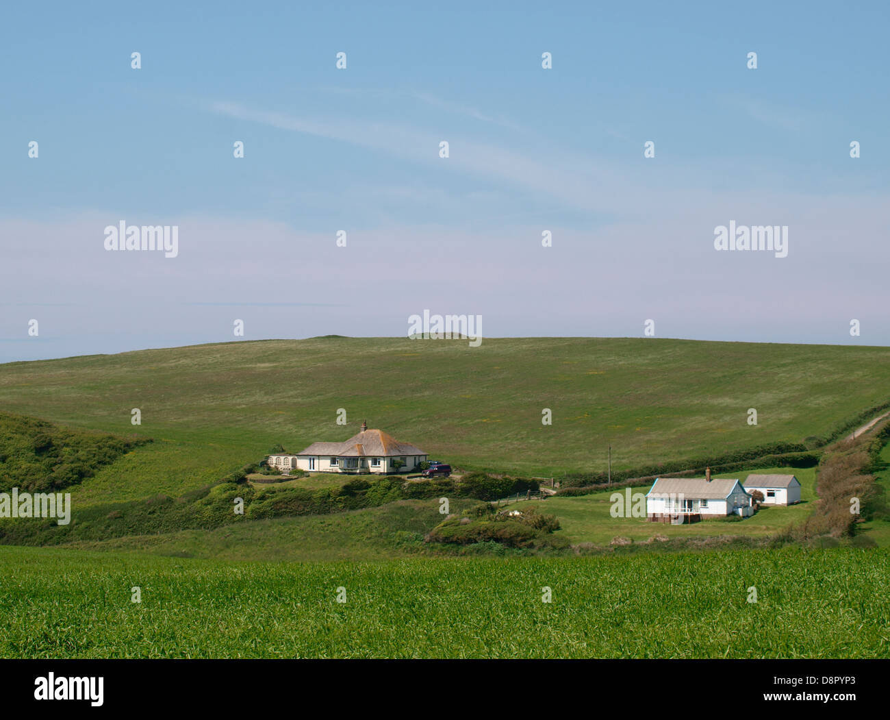 Landhäuser, Cornwall, UK 2013 Stockfoto