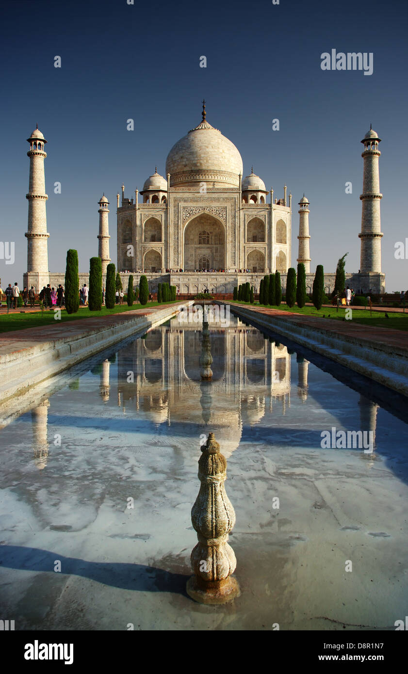 Taj Mahal in Agra, Indien Stockfoto