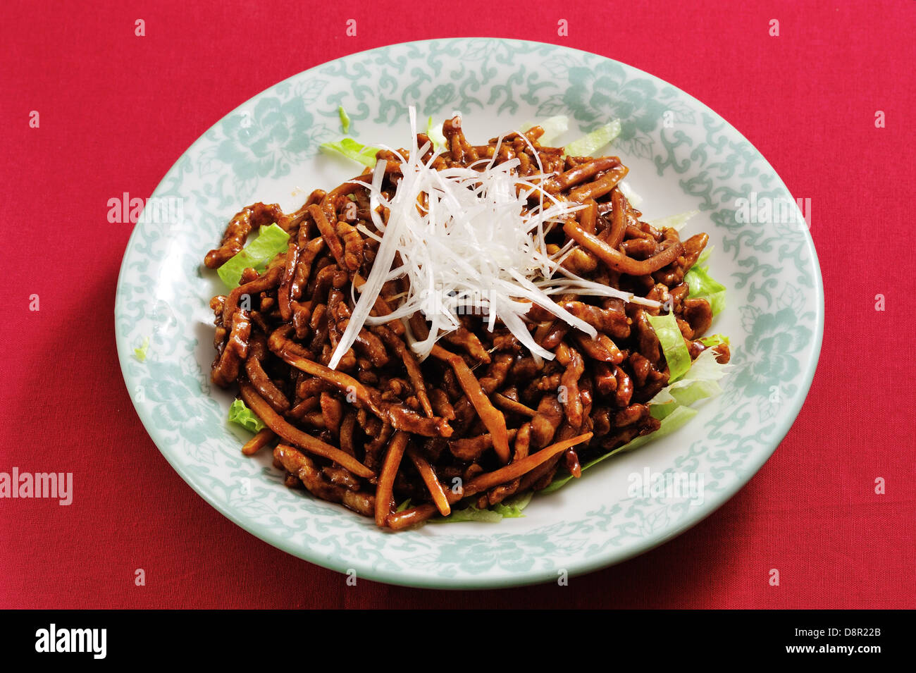 Gebratenes Schweinefleisch mit Miso Stockfoto