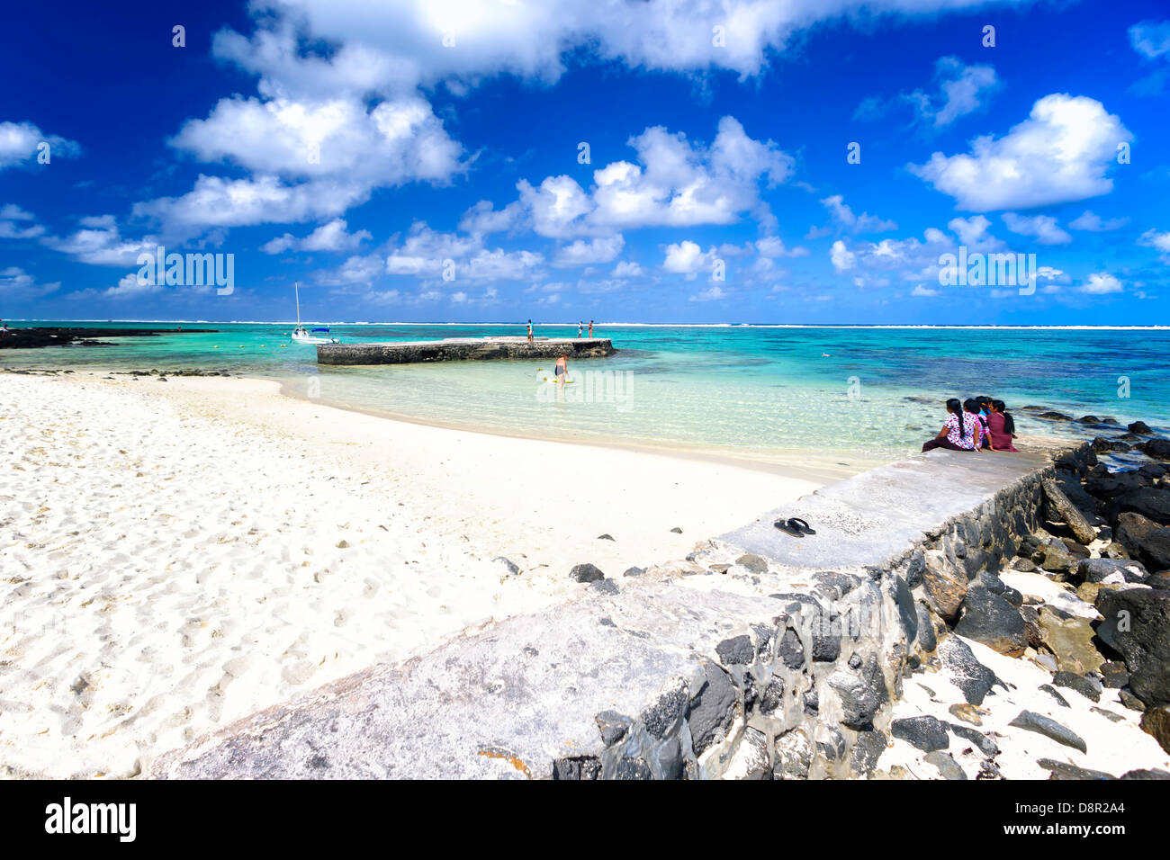 Blue Bay Mahebourg Mauritius Stockfoto
