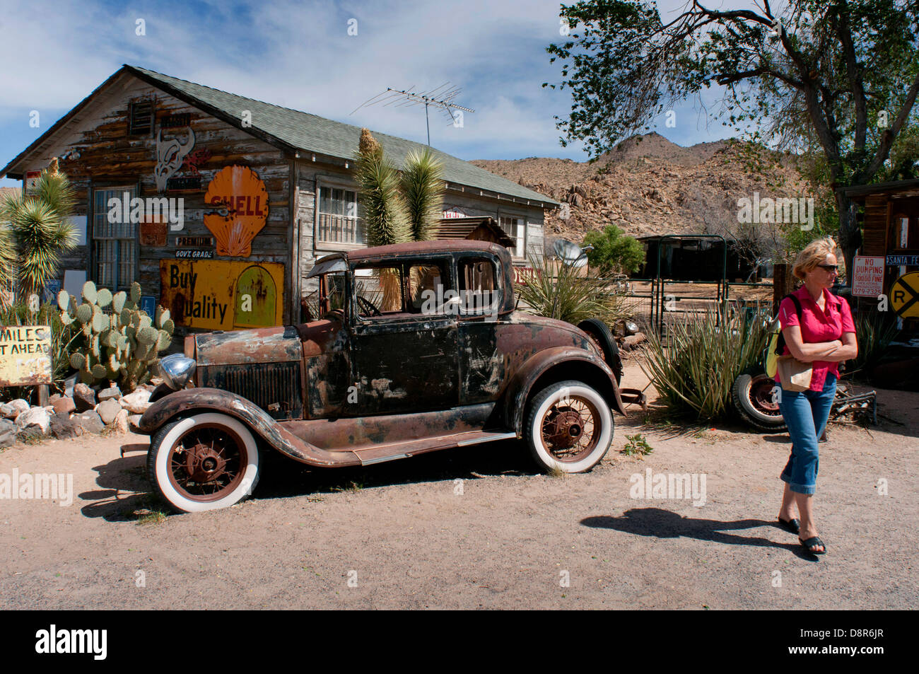Hackberry Gemischtwarenladen oder Route 66 in Arizona, USA. Stockfoto