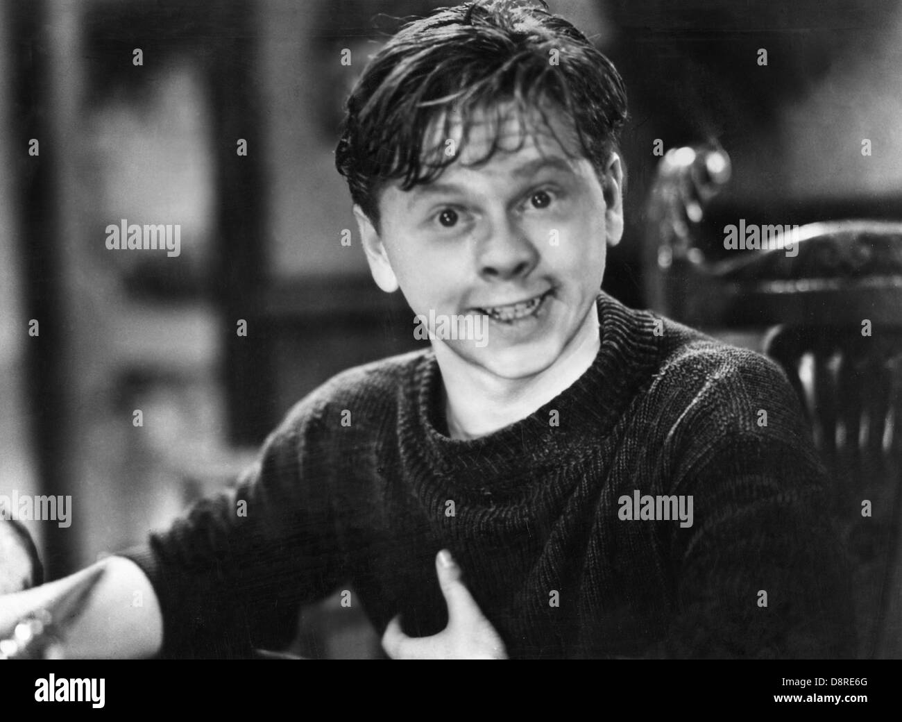 Mickey Rooney auf - der Film einstellen, bei dem tischnachbarn', Metro-Goldwyn-Mayer, 1938 Stockfoto