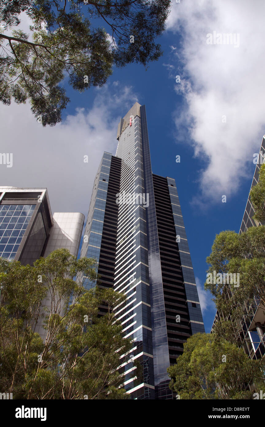 Australiens höchste Gebäude Eureka Tower Riverside Quay Melbourne Victoria Australien Stockfoto