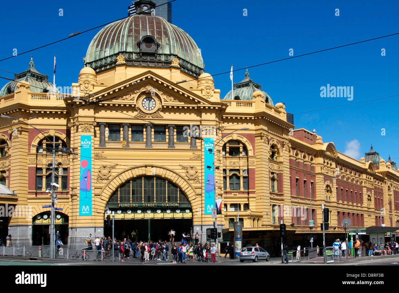 Flinders Street station Melbourne Victoria Australien Stockfoto