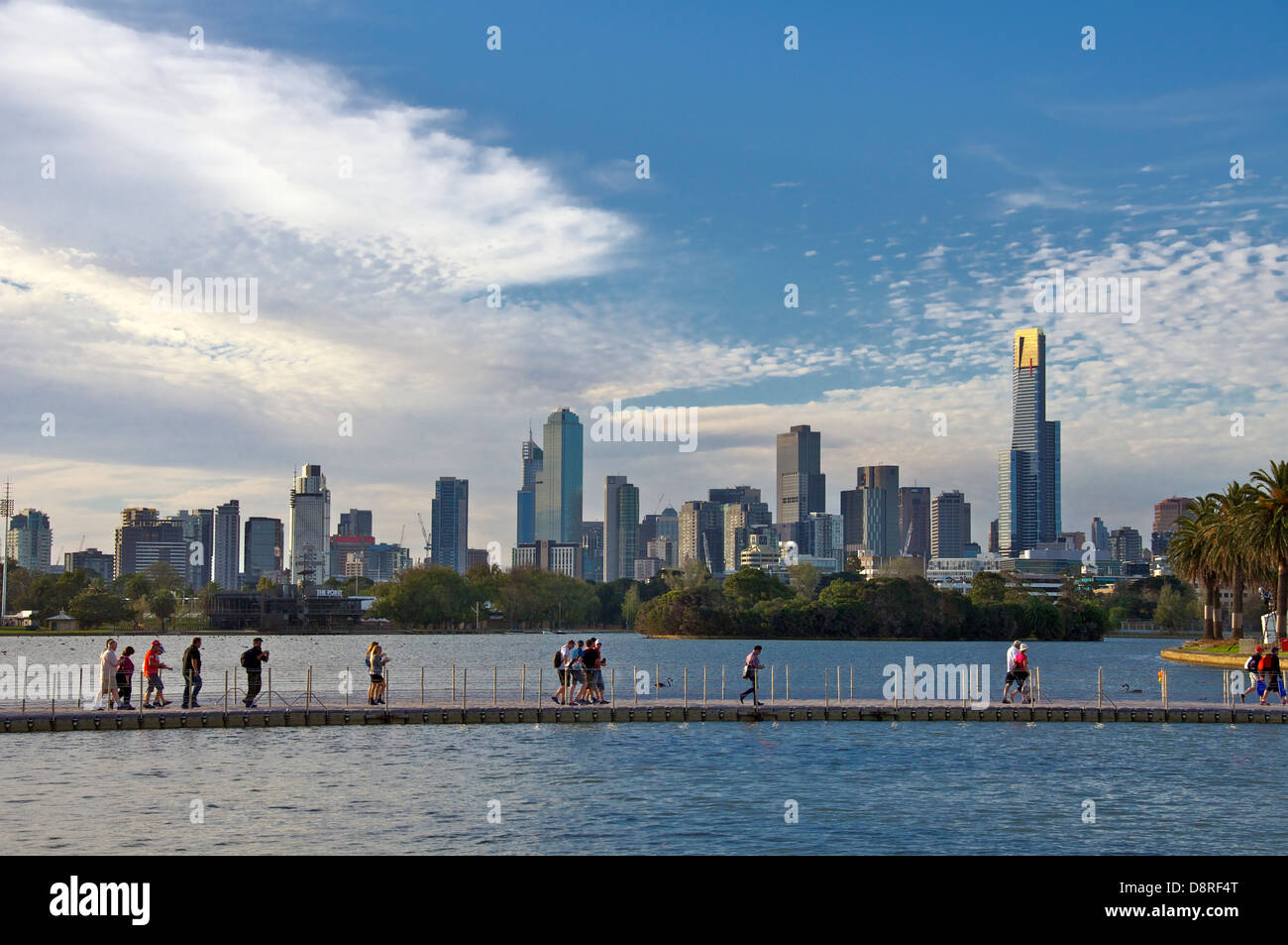 Von Albert Park Melbourne Victoria Australien Melbourne Stockfoto