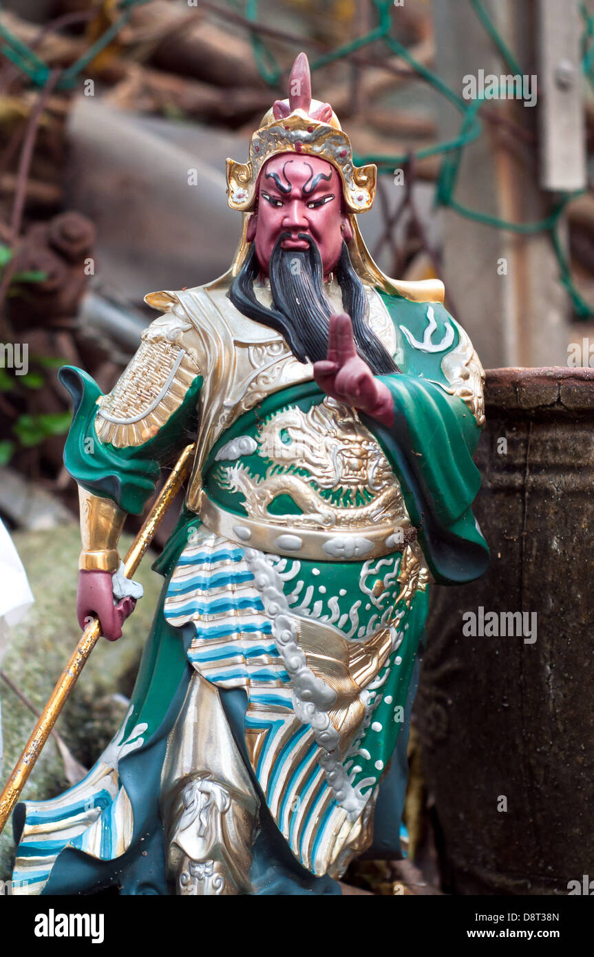 Guan Yu Statue, Hong Kong Stockfoto