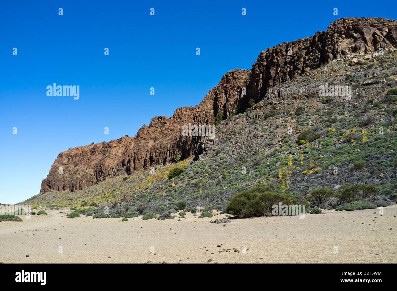 La Forteleza, einer Felsformation in der Las Canadas del Teide-Nationalpark. soll der ältesten verbleibenden Teil des Originals Stockfoto